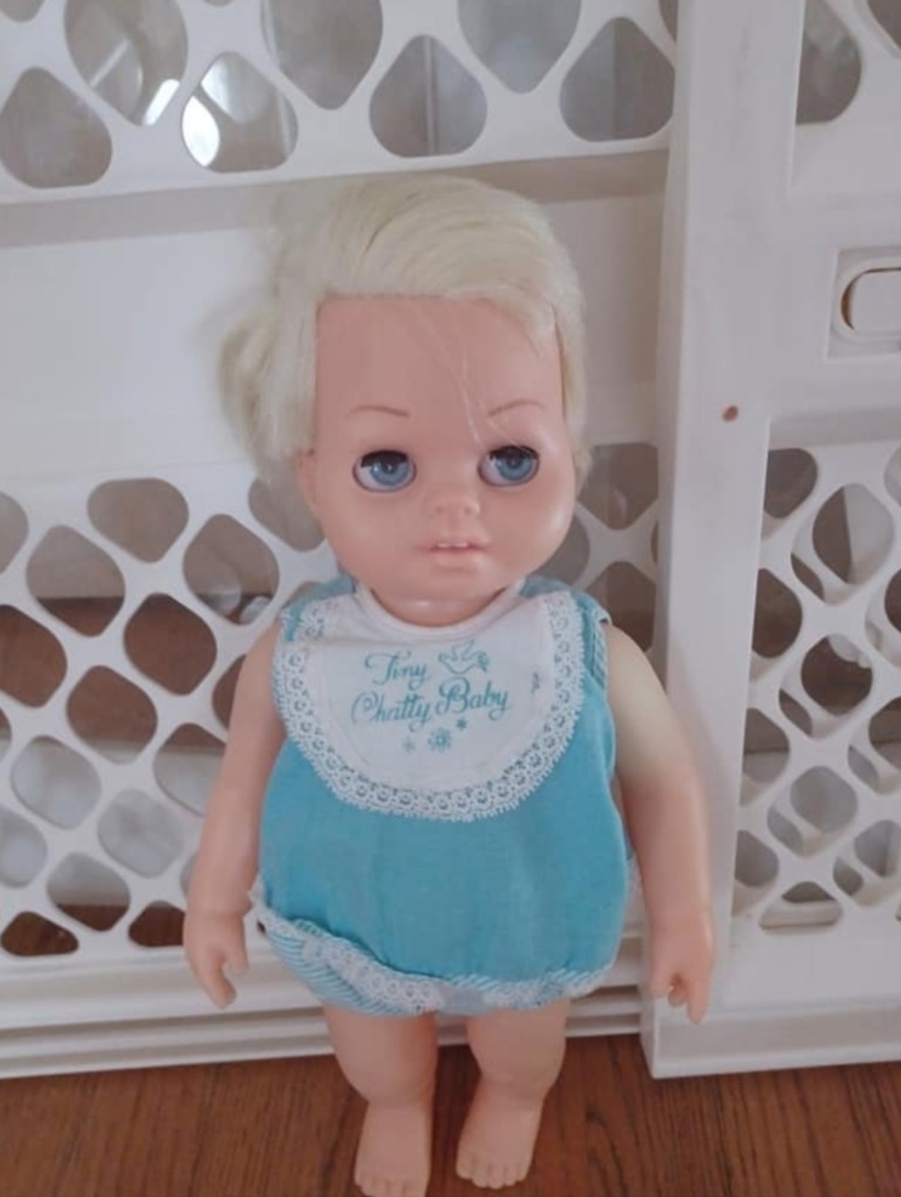 Vintage Tiny Chatty Baby (Read)